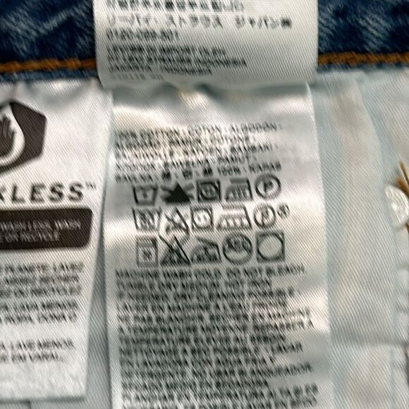 Levi’s 501 High Rise Button Fly‎ Cut Off Blue Jean Shorts Size 30 - Picture 10 of 13